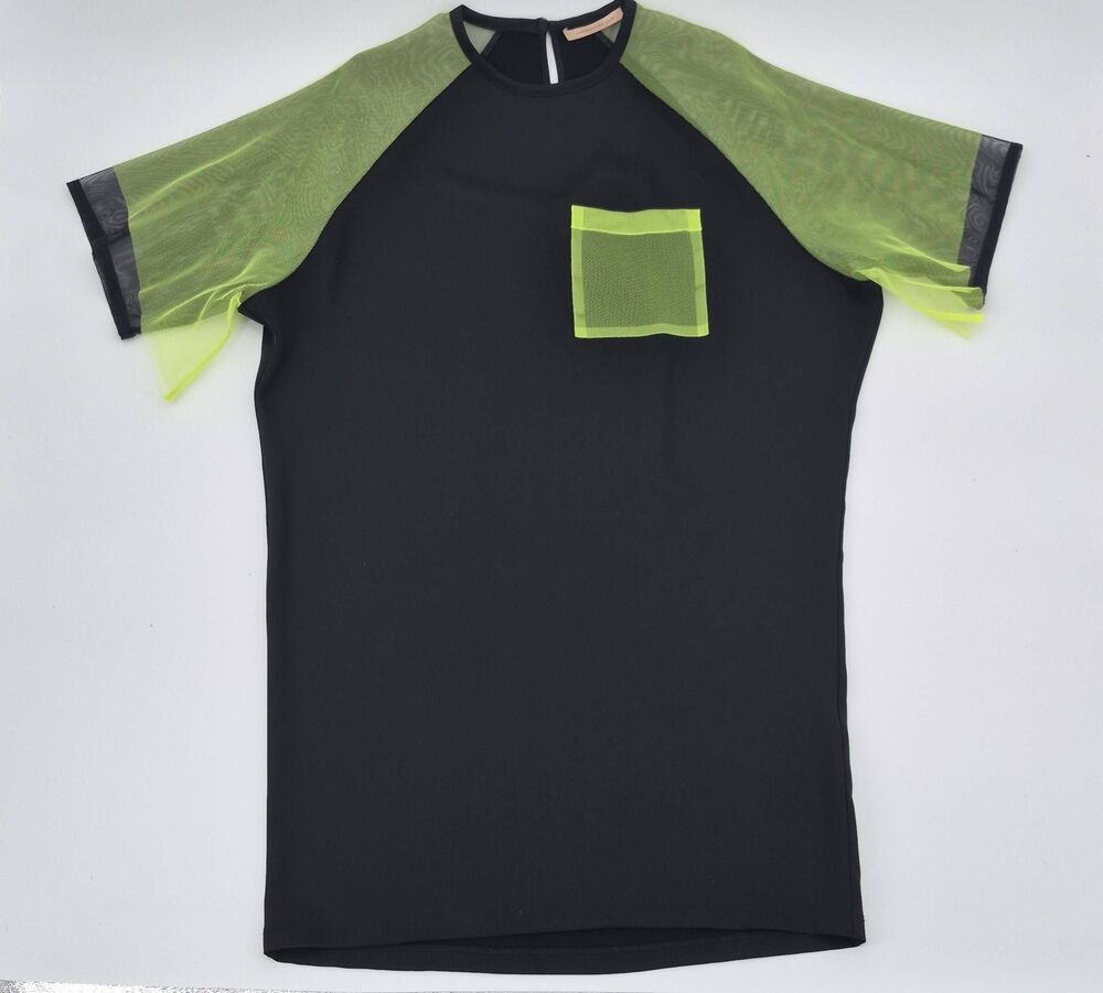 Christopher Kane Women's T-shirt Mini Dress Size 6 Black